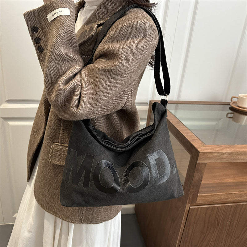 Giftwowo New Men’s Crossbody Bag, Large Capacity Canvas Bag, Stylish Korean Backpack for Women & Students