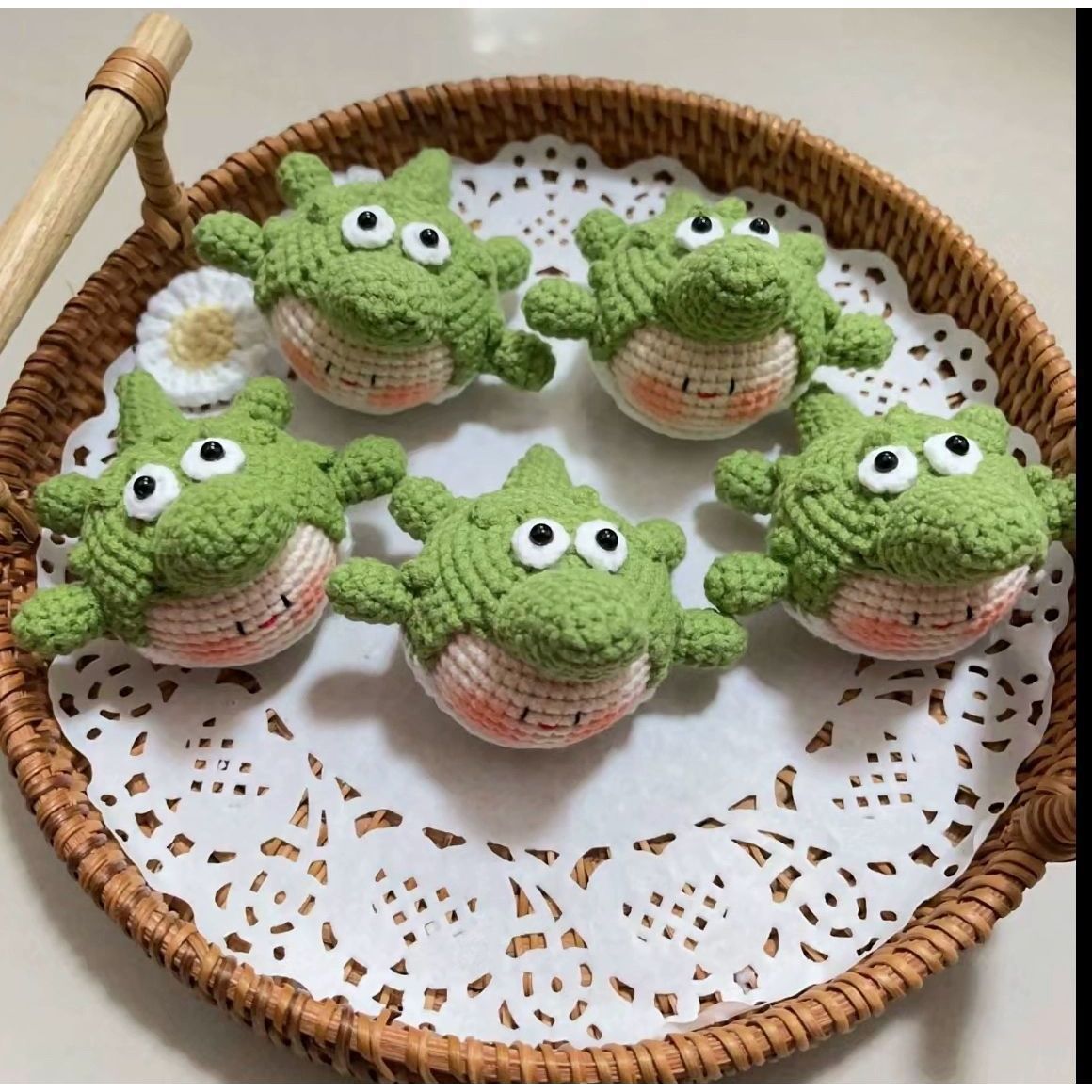 Giftwowo Handmade Yarn Crochet Pom-Pom Keychain, Bag Pendant, Creative Gift Series, Unique Handmade Accessories