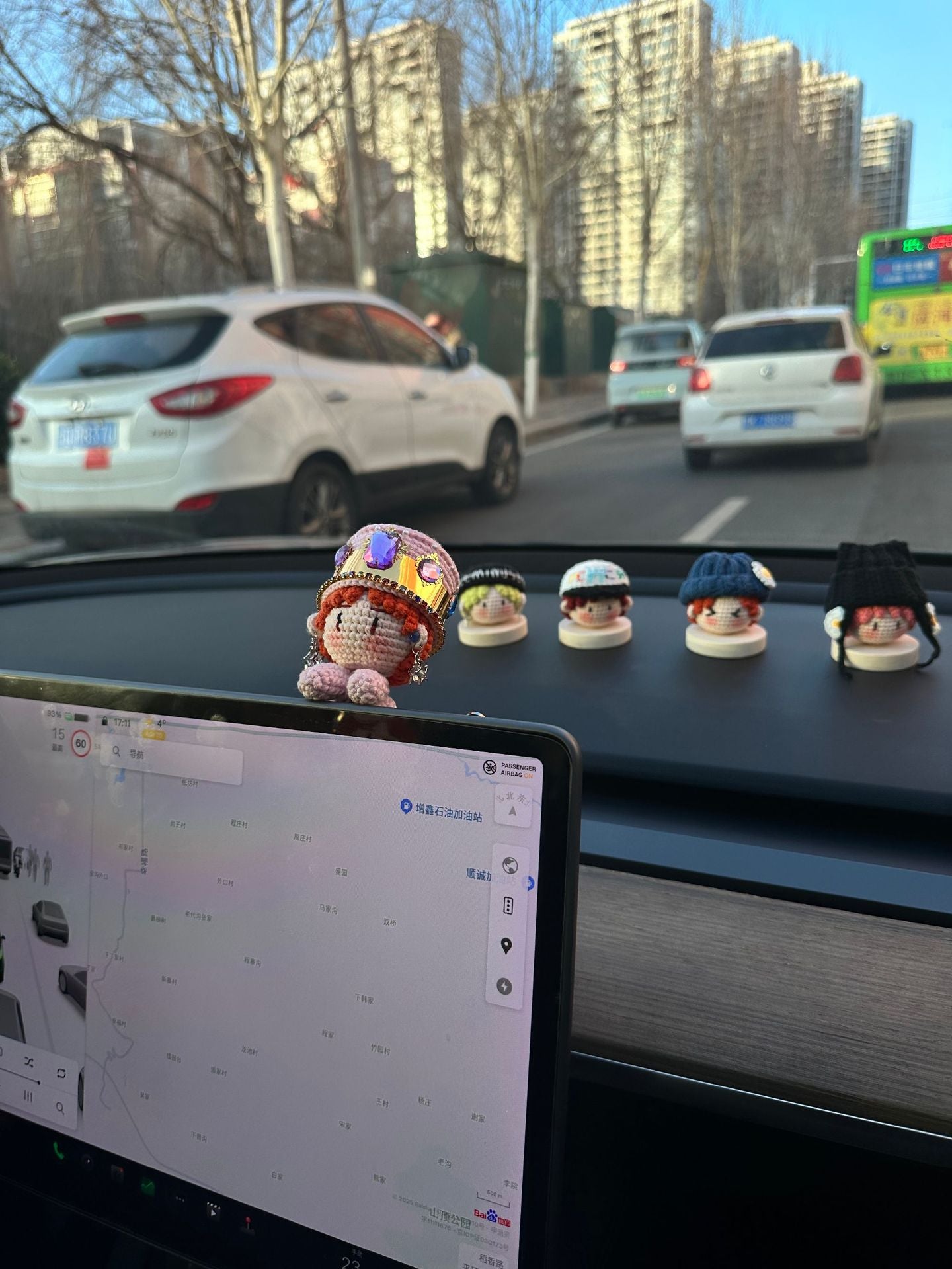 Giftwowo 1PC Handmade Crochet Yarn Doll Keychain, Figurine, Headband, Car Charm, Hair Accessory