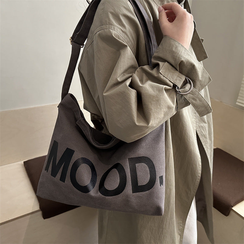 Giftwowo New Men’s Crossbody Bag, Large Capacity Canvas Bag, Stylish Korean Backpack for Women & Students