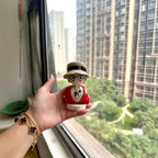 Giftwowo Handmade Yarn Crochet Chicken-Shaped Doll, Handcrafted GD Idol Plush Figure, Cute Decorative Pendant