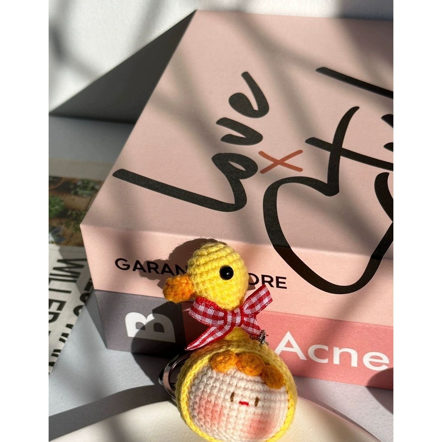 Giftwowo Handmade Yarn Crochet Pom-Pom Keychain, Bag Pendant, Creative Gift Series, Unique Handmade Accessories