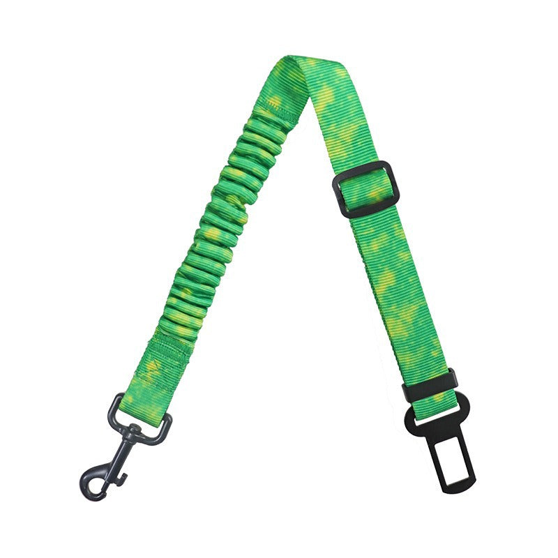 Giftwowo Pet Car Seatbelt, High Elastic Adjustable Retractable Safety Leash, Dog Harness Strap