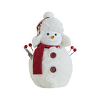Giftwowo 1PC Christmas Snowman Decorations Cute Plush Gift Ornaments Desktop Holiday Cartoon Doll Fabric Pendant New Year Gift