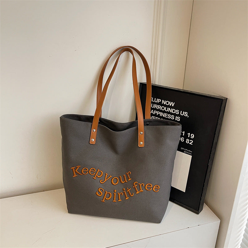 Giftwowo 1PC Shoulder Bag Large Capacity Shopping Bag Top Handbag School Bag