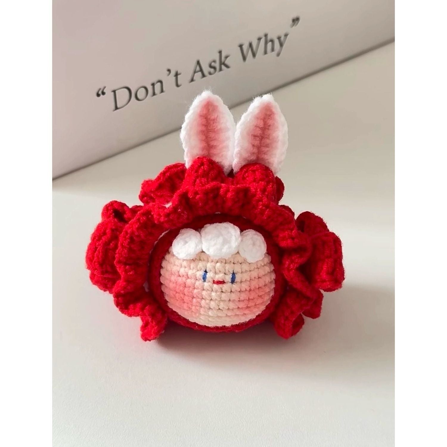 Giftwowo Pom-Pom Yarn Crochet, DIY Handmade Gift for Boyfriend and Girlfriend, Birthday and Qixi Festival, Unique Gift for Girls