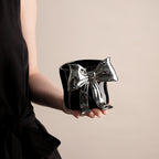 Giftwowo 1PC Lovely Bowknot Decorative Porcelain Cup Exquisite Coffee Mug Dining Table Milk Mugs Afternoon Tea Teacup Juice Cup