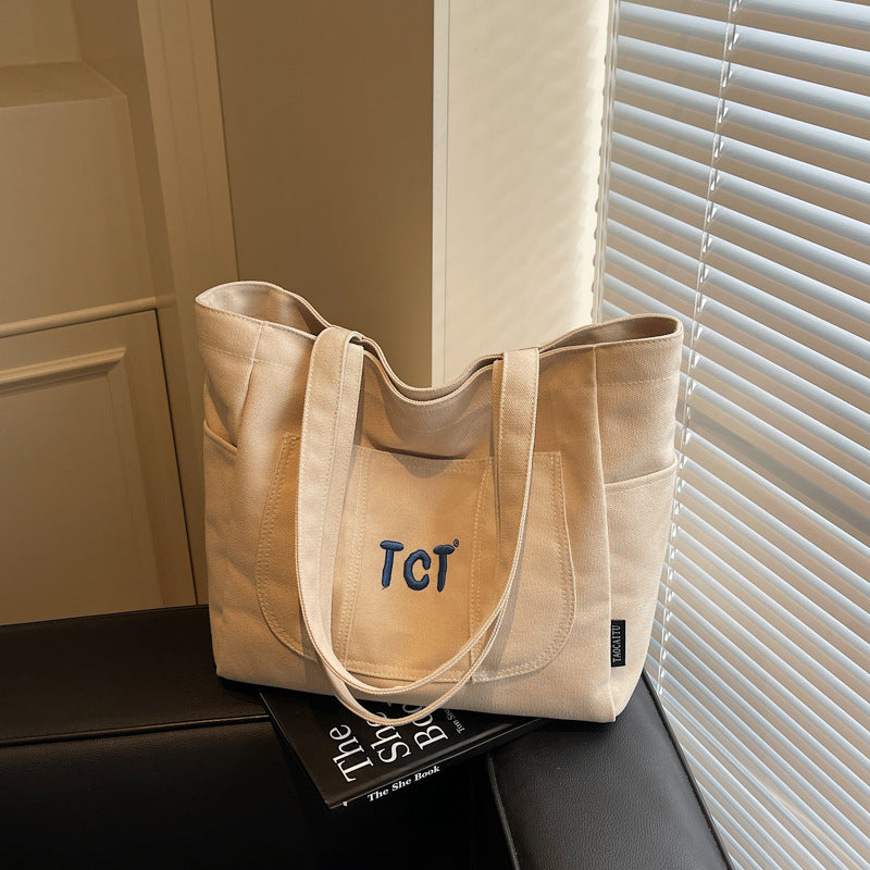 Giftwowo 1PC Lightweight & Stylish Women's Tote, Niche Design Crossbody Bag, Solid Color Shoulder Bag for Outdoor Travel