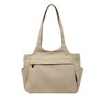 Giftwowo 1PC Canvas Bag for Women, Versatile Casual Tote Bag, Large Capacity Commuter Shoulder Handbag for Students, Classroom Tote