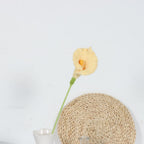 Giftwowo Handmade Crochet Calla Lily Yarn Flower - Faux Yarn Eternal Flower for Home Decor, Handcrafted Calla Lily Crochet Art