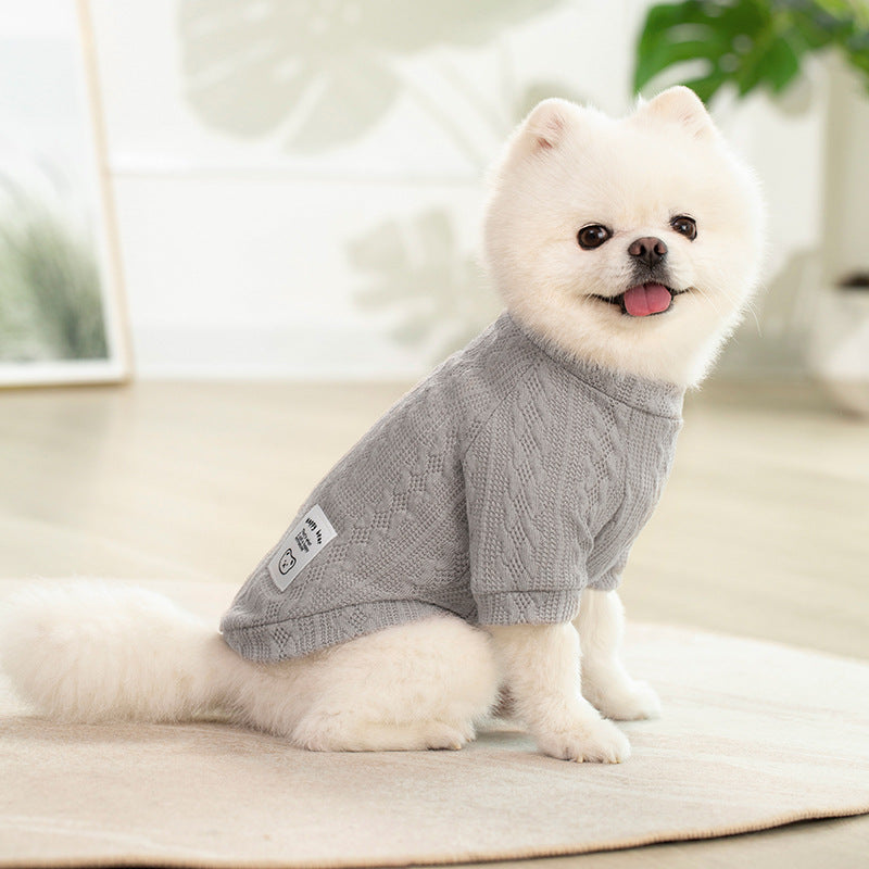 Giftwowo Pet Sweater Autumn Winter Style, Cat and Dog Clothes, Knitted Yarn Sweater for Cats and Dogs