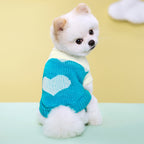 Giftwowo New Spring Autumn and Winter Multicolor Knitted Sweater Pet Clothes, Dog Outfit, Two-Legged Warm Casual Apparel