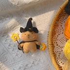 Giftwowo Finished Crochet Doll Keychain, Handmade Yarn Crochet Figurine, Creative Gift Keychain, Retail Handmade Accessories