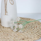 Giftwowo 1PC Baby's Breath Handcrafted Yarn Crochet Bouquet – Handmade Flower Arrangement, Faux Flowers for Gifts, Perfect for Valentine's Day