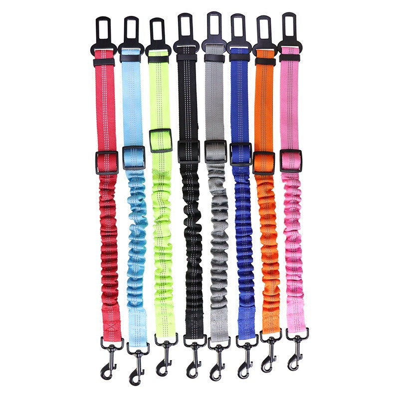 Giftwowo Pet Dog Car Seatbelt, Double-Sided Reflective Safety Leash, Explosion-Proof Car Strap for Medium & Large Dogs