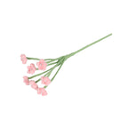 Giftwowo 1PC Baby's Breath Handcrafted Yarn Crochet Bouquet – Handmade Flower Arrangement, Faux Flowers for Gifts, Perfect for Valentine's Day