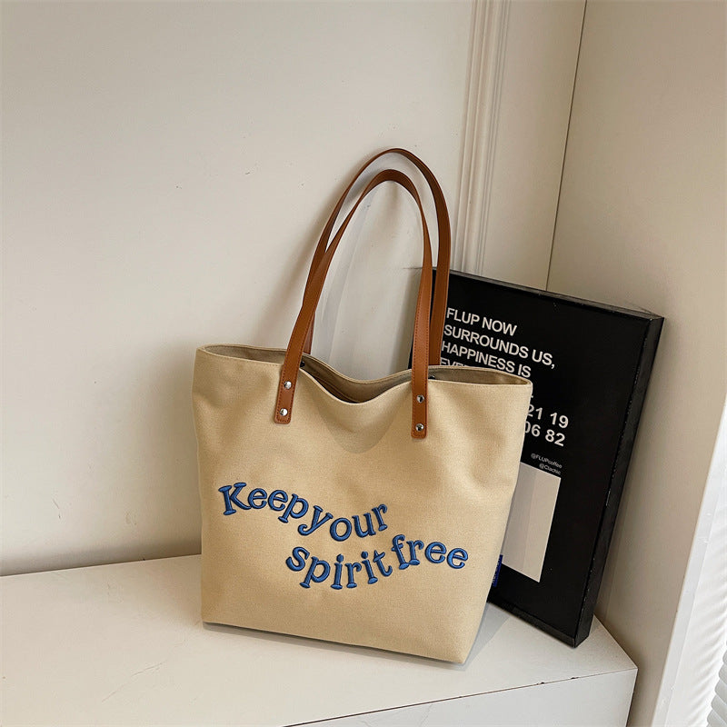 Giftwowo 1PC Shoulder Bag Large Capacity Shopping Bag Top Handbag School Bag