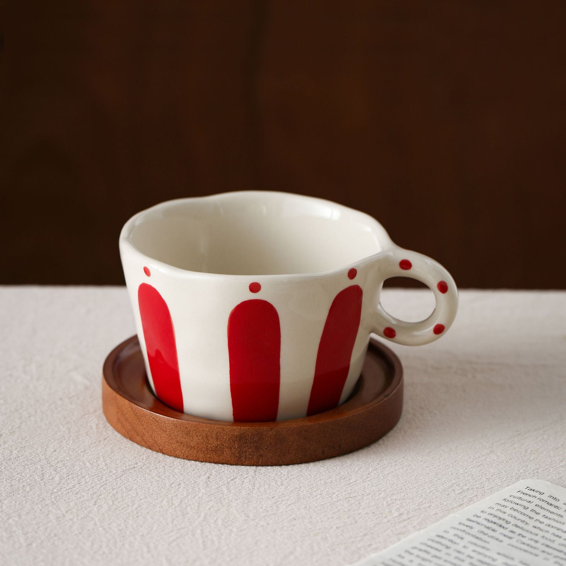 Giftwowo 1PC Japanese Retro Underglaze Colored Ceramic Coff Cup, Latte Highbrow Mug, Home Afternoon Tea Cup