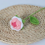 Giftwowo Handmade Yarn Rose Bouquet - Knitted Yarn Flowers for Mother's Day, Handcrafted Flower Bouquet, Crochet Yarn Roses