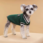 Giftwowo New Autumn and Winter Pet Clothes, Knitted Vest with V-Neck Preppy Style, Dog Outfit for Teddy and Pomeranian