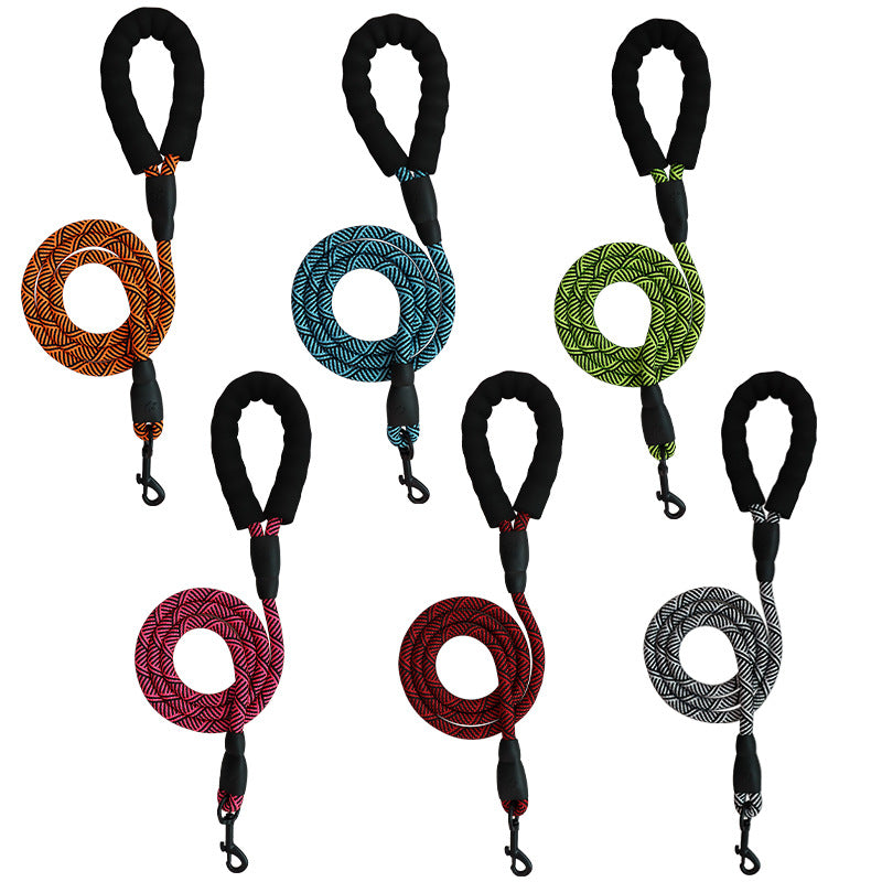 Giftwowo Premium Pet Leash, Multi-Color Round Rope, Non-Slip Handle Dog Leash for Pets
