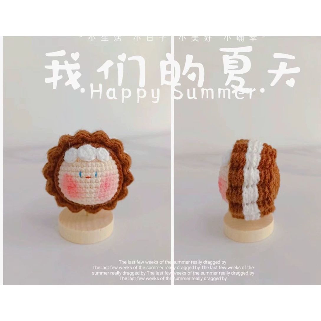 Giftwowo Pom-Pom Yarn Crochet, DIY Handmade Gift for Boyfriend and Girlfriend, Birthday and Qixi Festival, Unique Gift for Girls