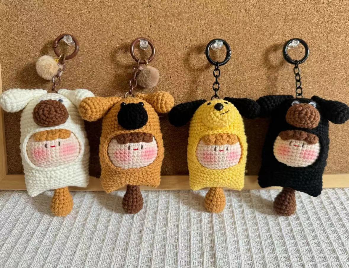 Giftwowo Pom-Pom Yarn Crochet, DIY Handmade Gift for Boyfriend and Girlfriend, Birthday and Qixi Festival, Unique Gift for Girls