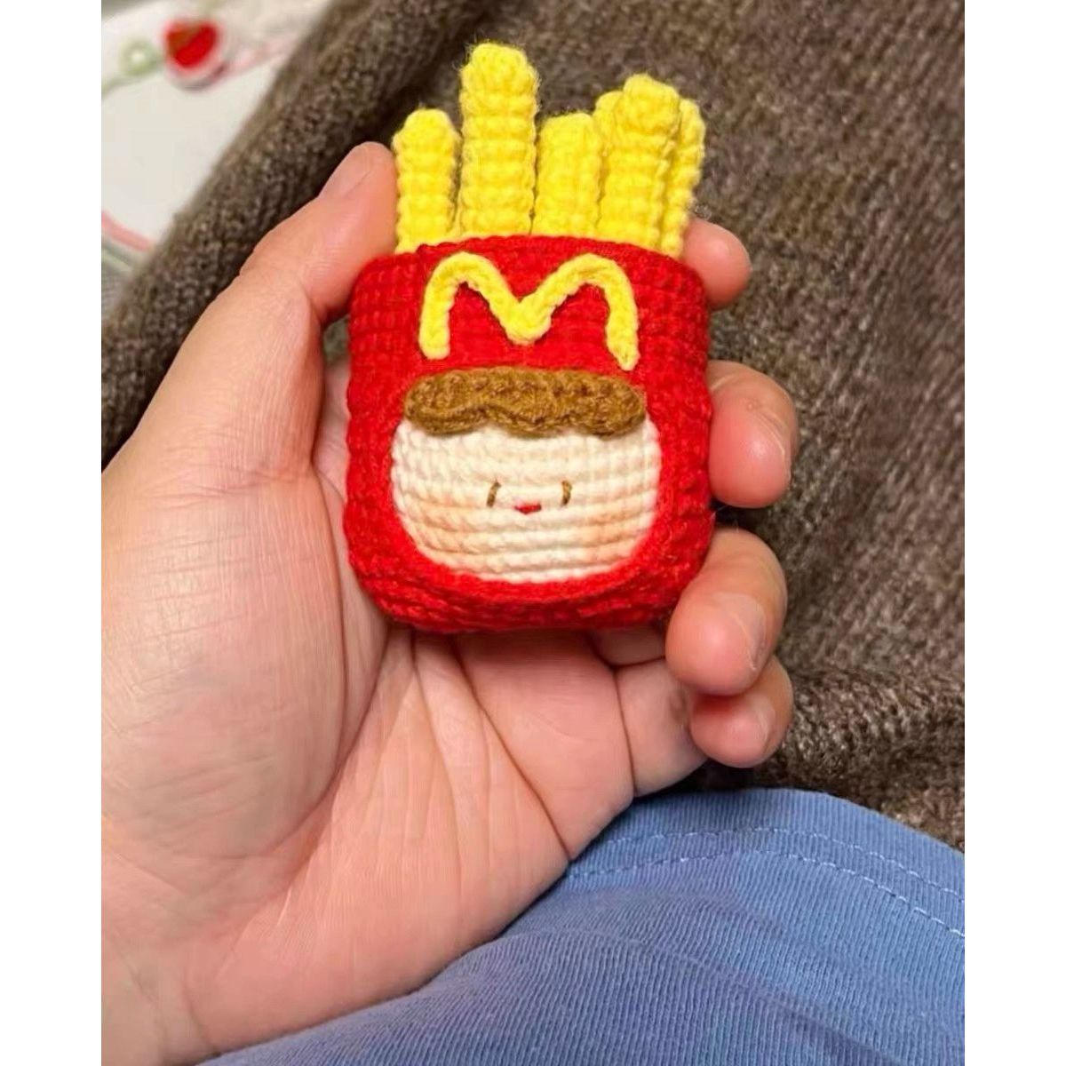 Giftwowo Pom-Pom Yarn Crochet, DIY Handmade Gift for Boyfriend and Girlfriend, Birthday and Qixi Festival, Unique Gift for Girls