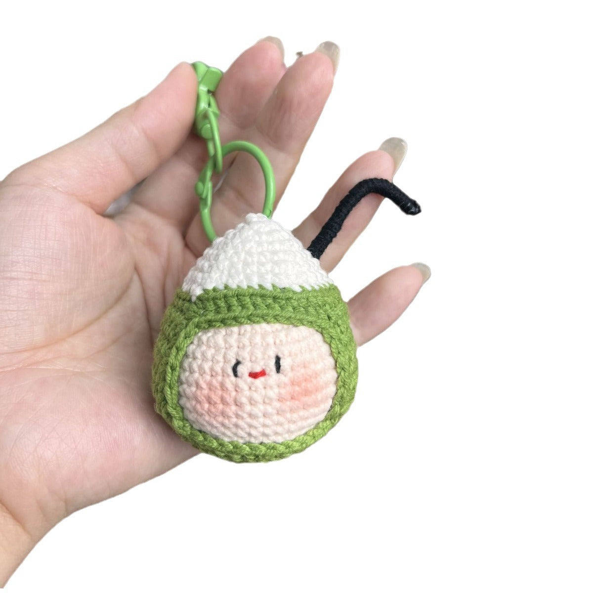 Giftwowo Pom-Pom Yarn Crochet Doll, Handmade Cute and Unique Accessory, DIY Adorable Ornament