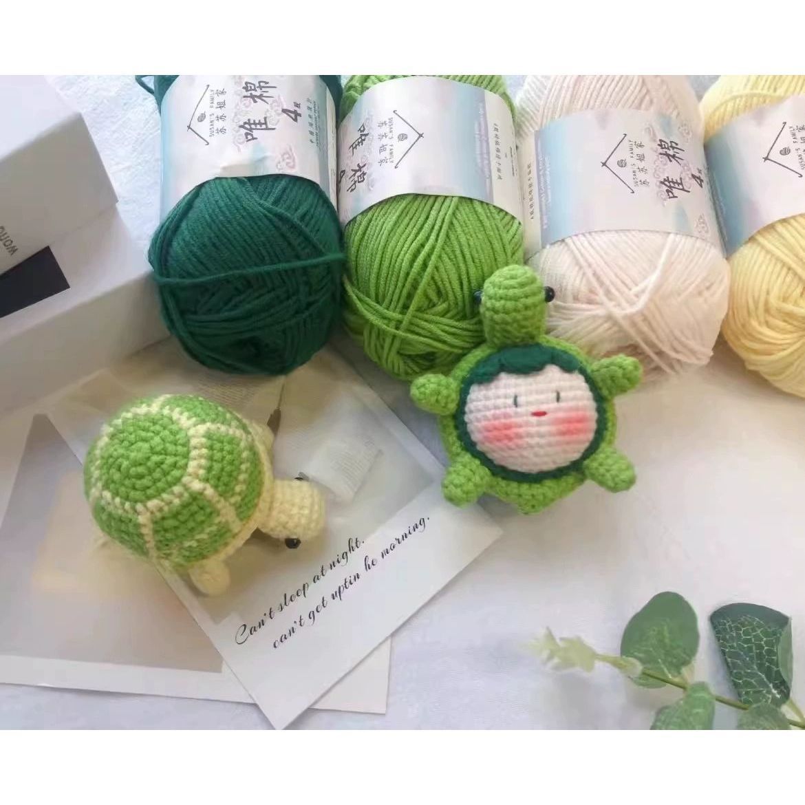 Giftwowo Pom-Pom Yarn Crochet, DIY Handmade Gift for Boyfriend and Girlfriend, Birthday and Qixi Festival, Unique Gift for Girls