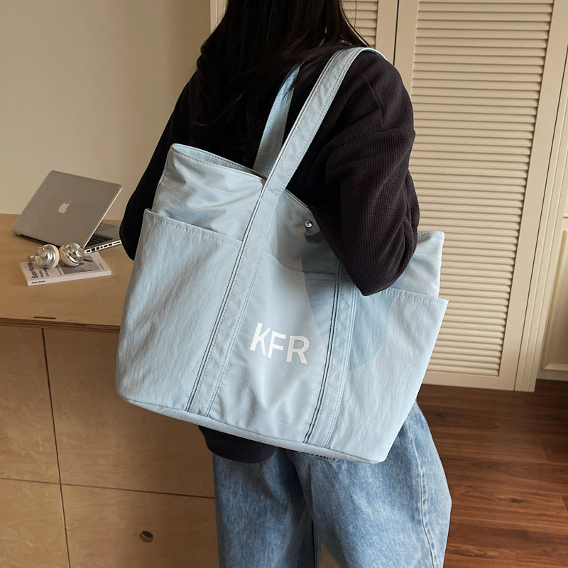 Giftwowo 1PC Women's Canvas Bag 2025 New Arrival – Casual & Lightweight Tote, Large Capacity Shoulder Bag for Class & Commuting