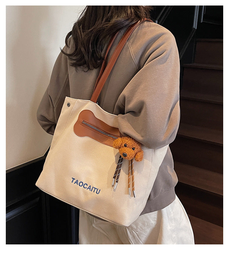 Giftwowo Fashion Eco-friendly Backpack, Shopping Tote, and Versatile Canvas Bag for Women, Large Capacity, Stylish & Practical for School, Commuting, and Daily Use