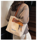 Giftwowo Fashion Eco-friendly Backpack, Shopping Tote, and Versatile Canvas Bag for Women, Large Capacity, Stylish & Practical for School, Commuting, and Daily Use