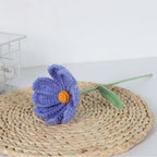 Giftwowo 1PC Handcrafted Cosmos Flower Bouquet – Yarn-Woven Flower Arrangement, Creative Gift & Home Décor, Ready-to-Display Yarn Cosmos