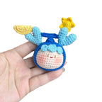 Giftwowo Handmade Zodiac Crochet Pom-Pom Keychain, Star Sign Doll Pendant, Perfect Gift for Boyfriend & Girlfriend