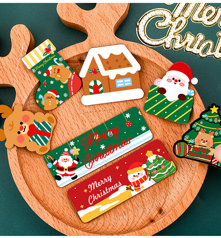 Giftwowo 1PC Cute Christmas Fridge Magnet – Creative DIY Decorative Magnetic Sticker, High-Quality Thick Magnetic Christmas Gift