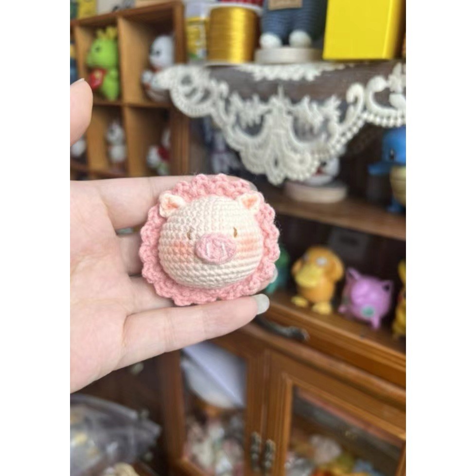 Giftwowo Handmade Yarn Flower Bouquet Dumpling Decoration – Finished DIY Crochet Gift for Teachers, Holiday Gift Idea