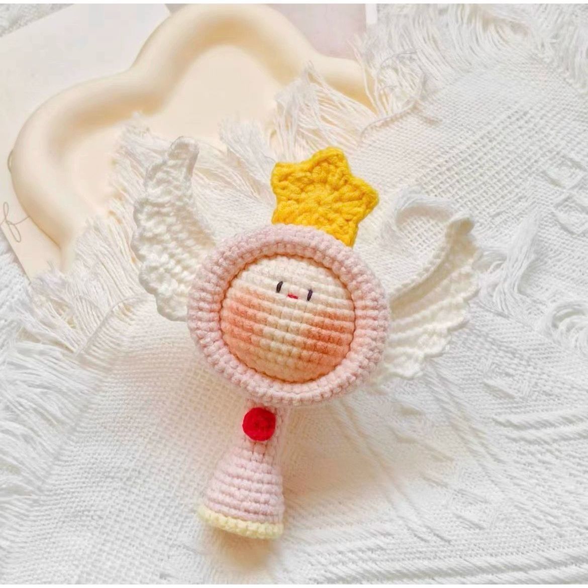 Giftwowo Pom-Pom Yarn Crochet, DIY Handmade Gift for Boyfriend and Girlfriend, Birthday and Qixi Festival, Unique Gift for Girls