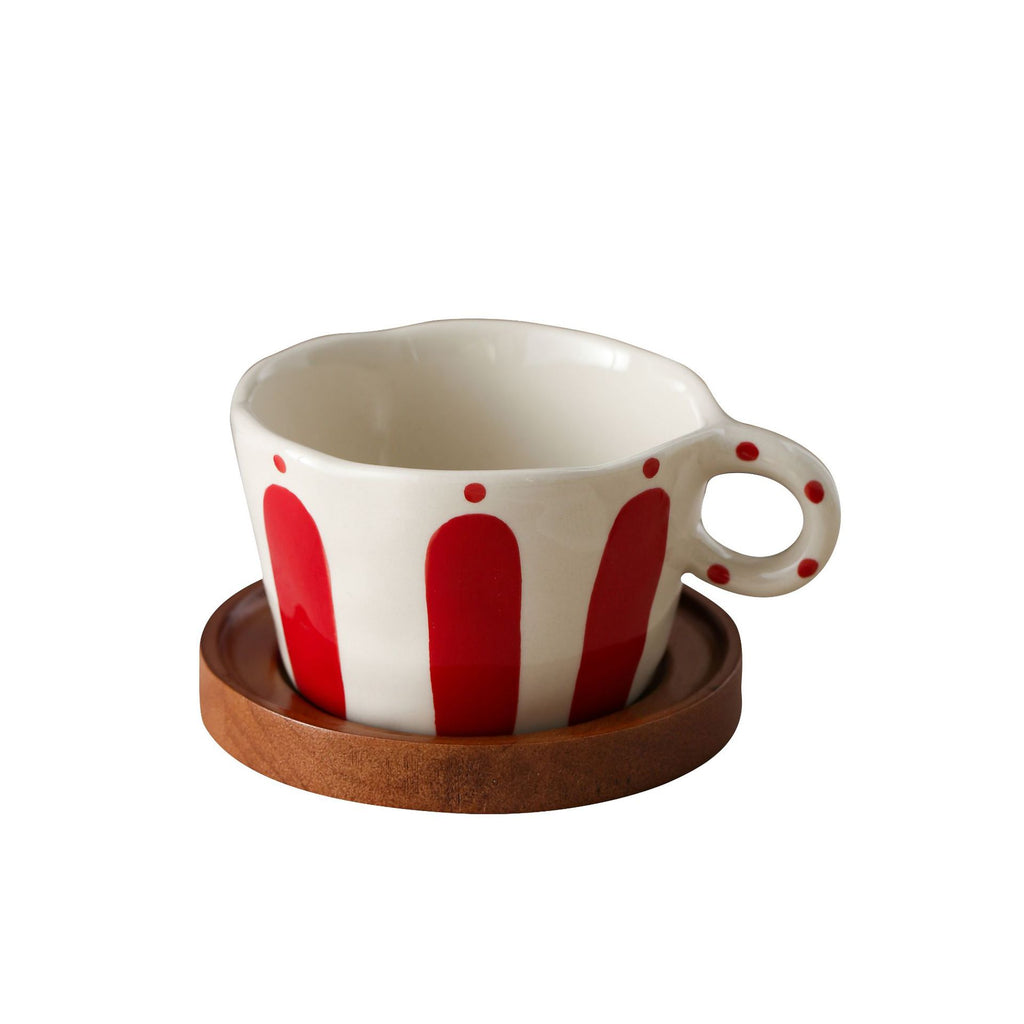 Giftwowo 1PC Japanese Retro Underglaze Colored Ceramic Coff Cup, Latte Highbrow Mug, Home Afternoon Tea Cup