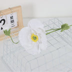 Giftwowo 1PC Handcrafted Yarn Flower Bouquet – Crochet Faux Flower Arrangement with Skirt Edging, Ready-to-Display Yarn Flowers