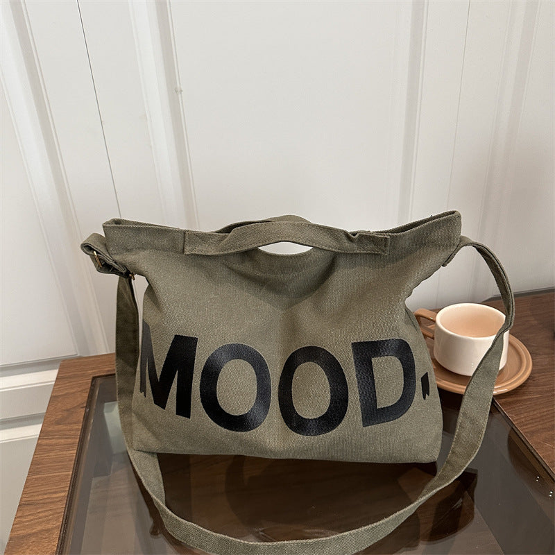 Giftwowo New Men’s Crossbody Bag, Large Capacity Canvas Bag, Stylish Korean Backpack for Women & Students