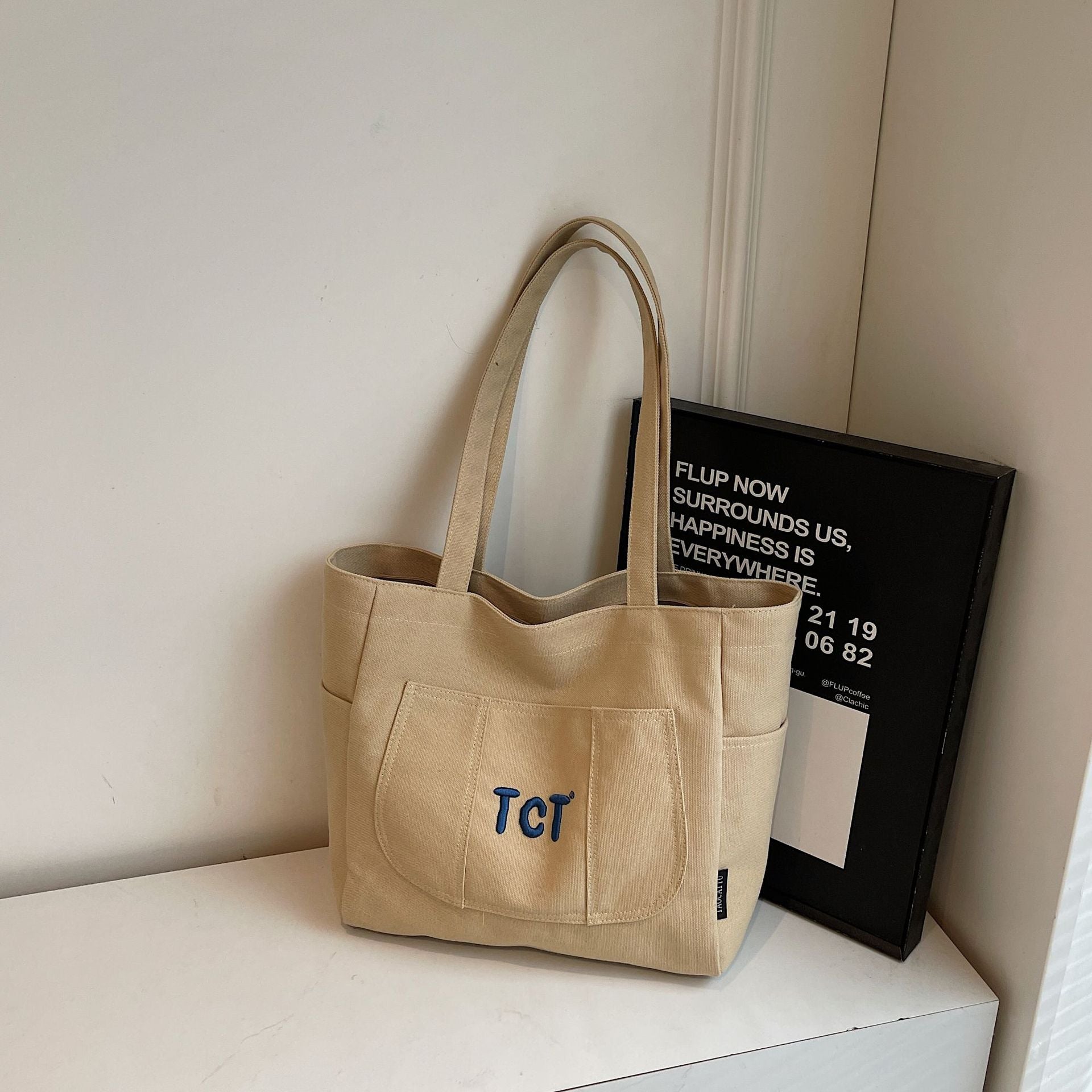 Giftwowo 1PC Lightweight & Stylish Women's Tote, Niche Design Crossbody Bag, Solid Color Shoulder Bag for Outdoor Travel