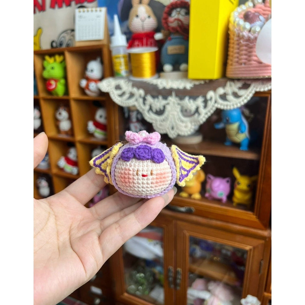 Giftwowo Handmade Zodiac Crochet Pom-Pom Keychain, Star Sign Doll Pendant, Perfect Gift for Boyfriend & Girlfriend