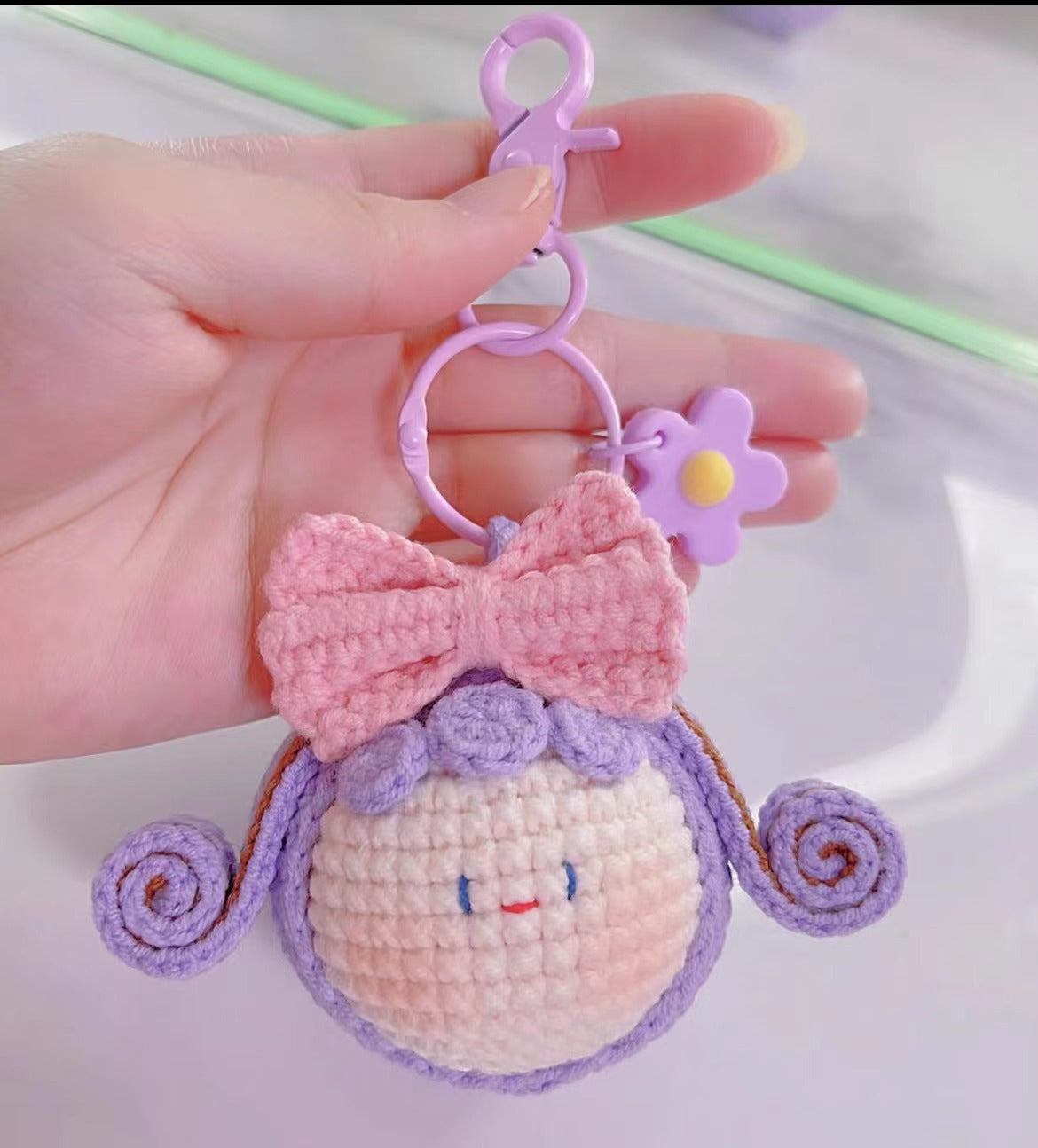 Giftwowo Pom-Pom Yarn Crochet, DIY Handmade Gift for Boyfriend and Girlfriend, Birthday and Qixi Festival, Unique Gift for Girls