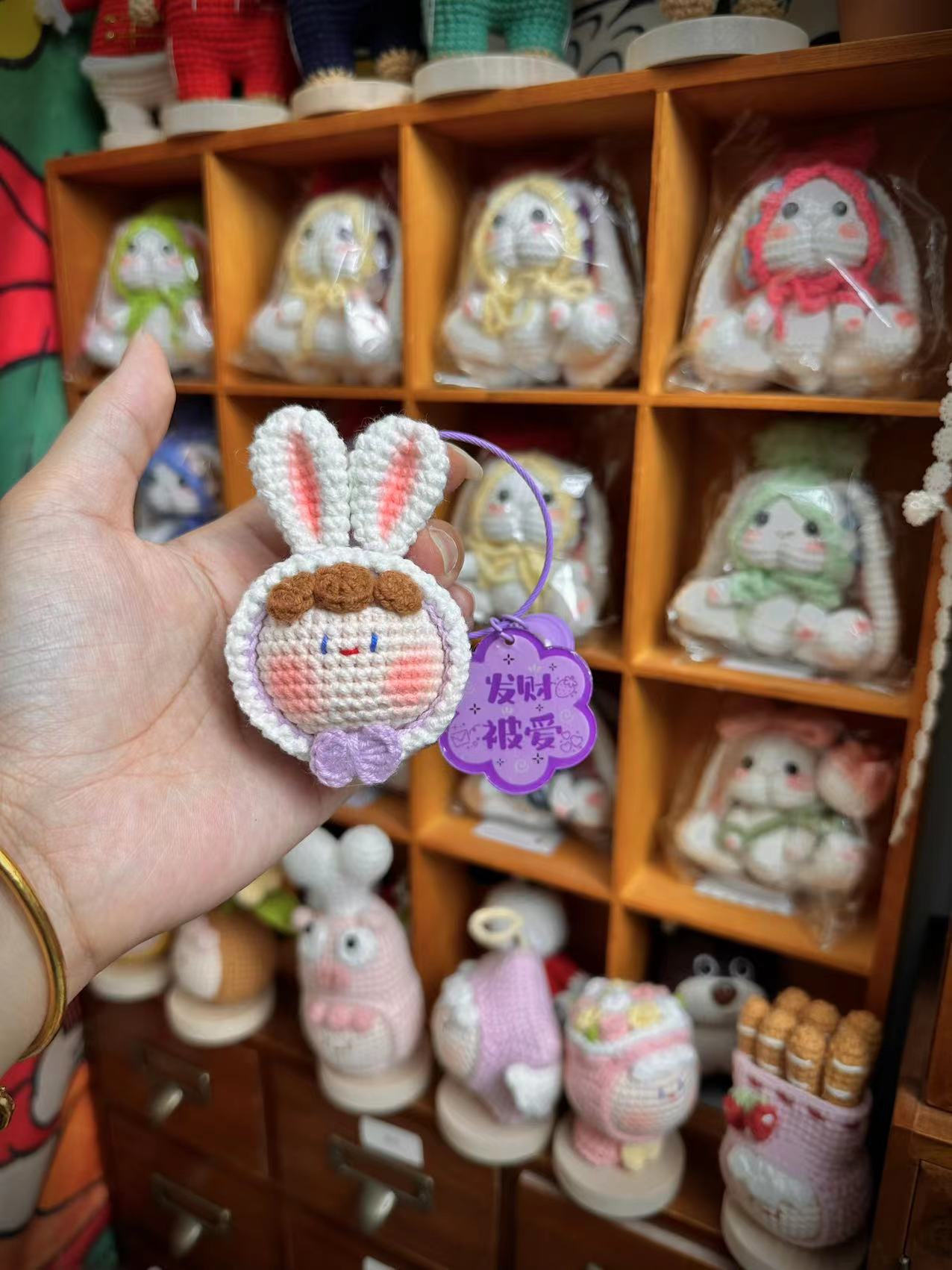 Giftwowo Pom-Pom Yarn Crochet, DIY Handmade Gift for Boyfriend and Girlfriend, Birthday and Qixi Festival, Unique Gift for Girls