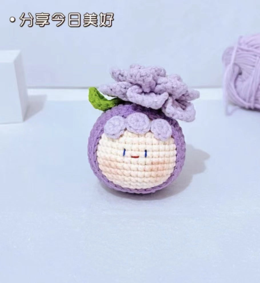 Giftwowo Finished Knitted Crochet Flower Pom-Pom Ornament, Handmade Unique Gift for Valentine's Day and Teacher's Day