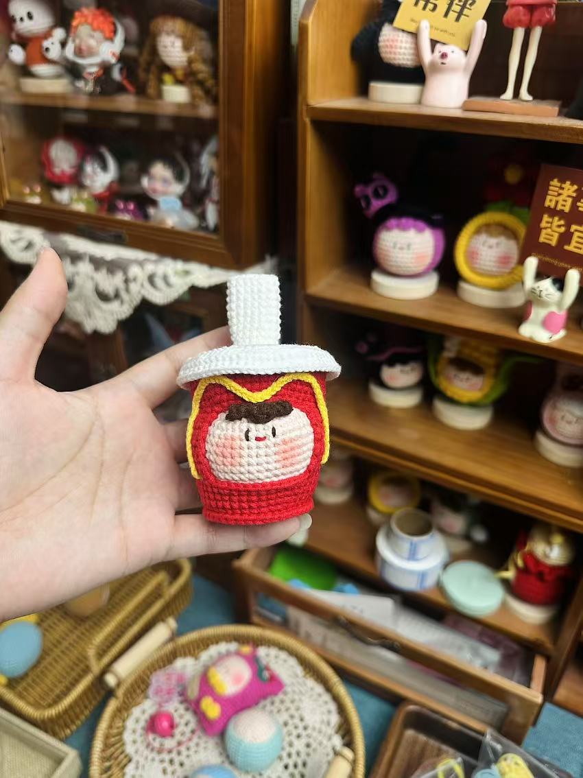 Giftwowo Pom-Pom Yarn Crochet, DIY Handmade Gift for Boyfriend and Girlfriend, Birthday and Qixi Festival, Unique Gift for Girls