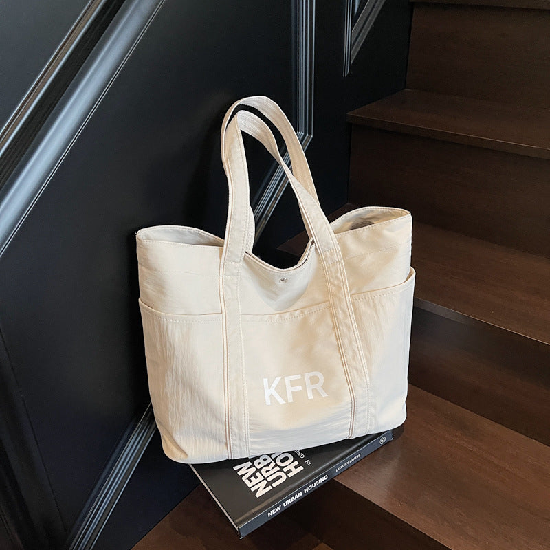 Giftwowo 1PC Women's Canvas Bag 2025 New Arrival – Casual & Lightweight Tote, Large Capacity Shoulder Bag for Class & Commuting