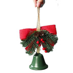 Giftwowo 1PC Christmas Bell Bow Ornament – Festive Christmas Decoration, Pinecone & Bell, Atmosphere Gift