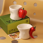 Giftwowo 1PC Creative Stereo Pepper Ceramic Coffee Cup Cartoon Fun Pepper Porcelain Teacap Gift Mug